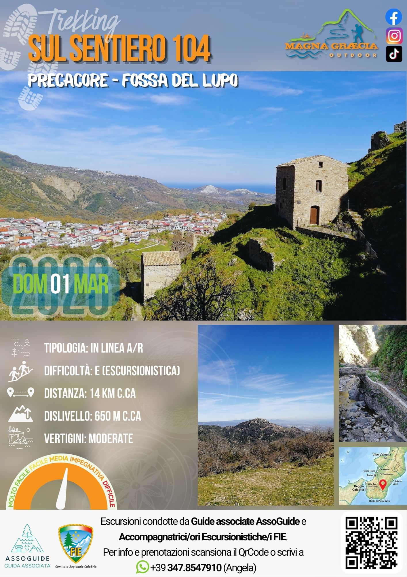 Sul sentiero 104: Precacore – Fossa del Lupo